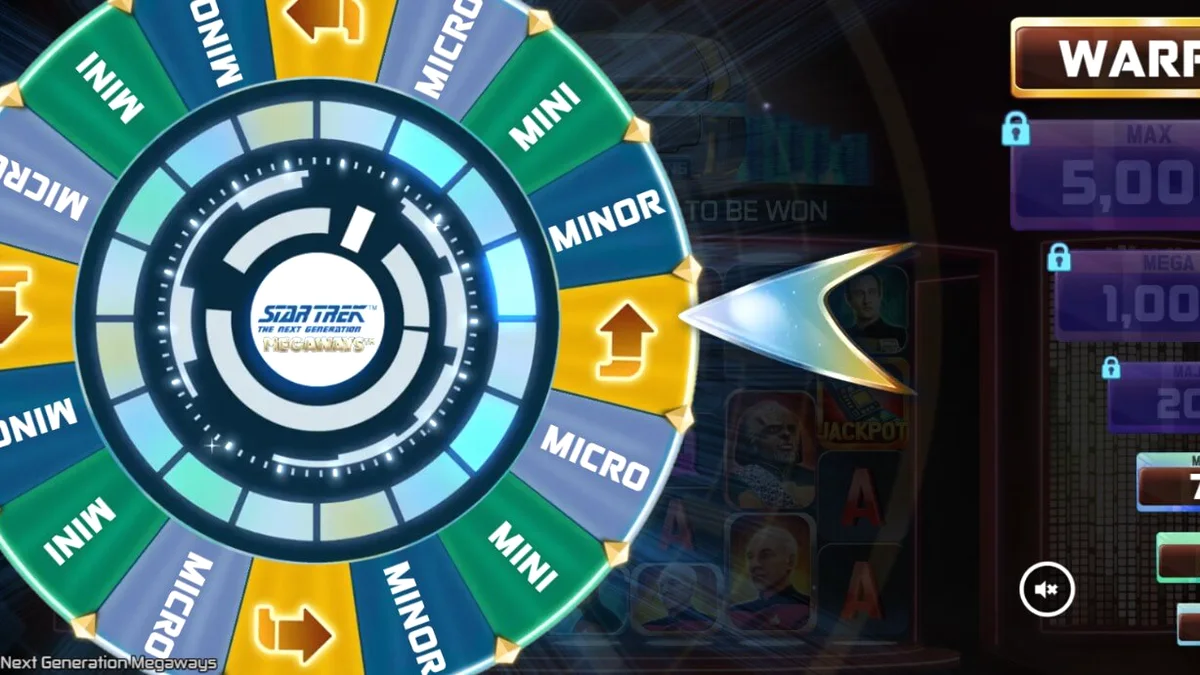 หน้าจอเกมสล็อต Star Trek: The Next Generation Megaways