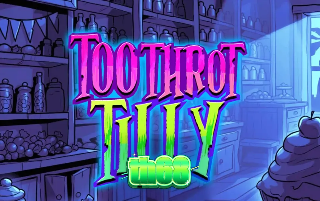 ภาพกราฟิกสไตล์พังก์นีออนของเกมสล็อต Toothrot Tilly